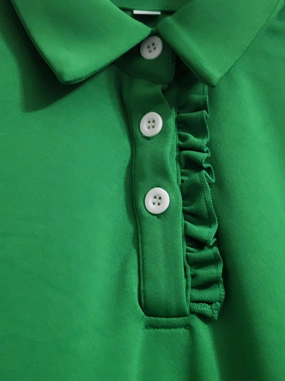 Girls Green Polo Dress